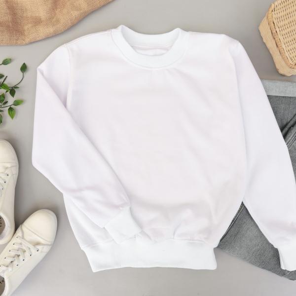 White sweatshirt
